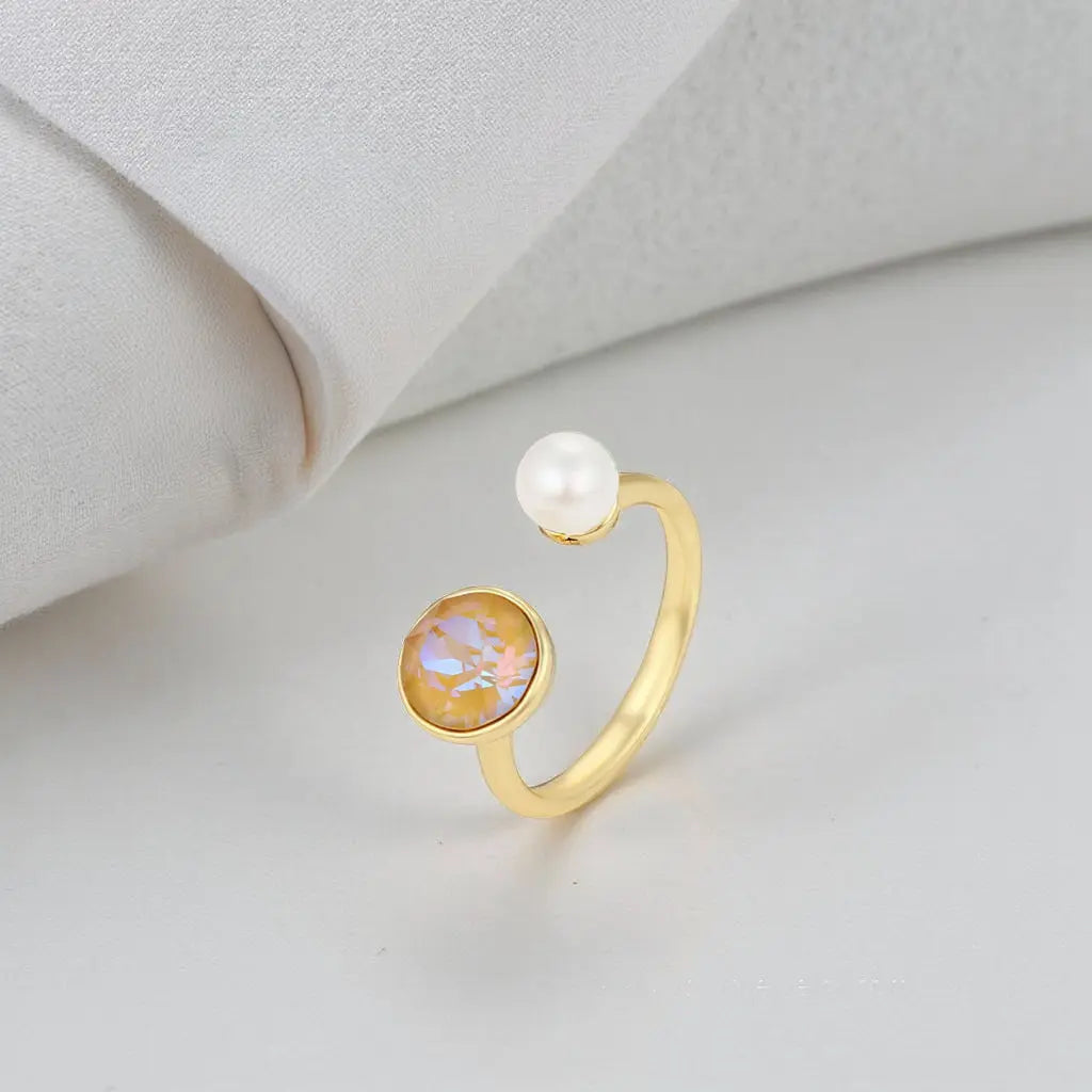 Bague MARJA Plaquée Or 14K - Bijou Femme | ES Jewelry