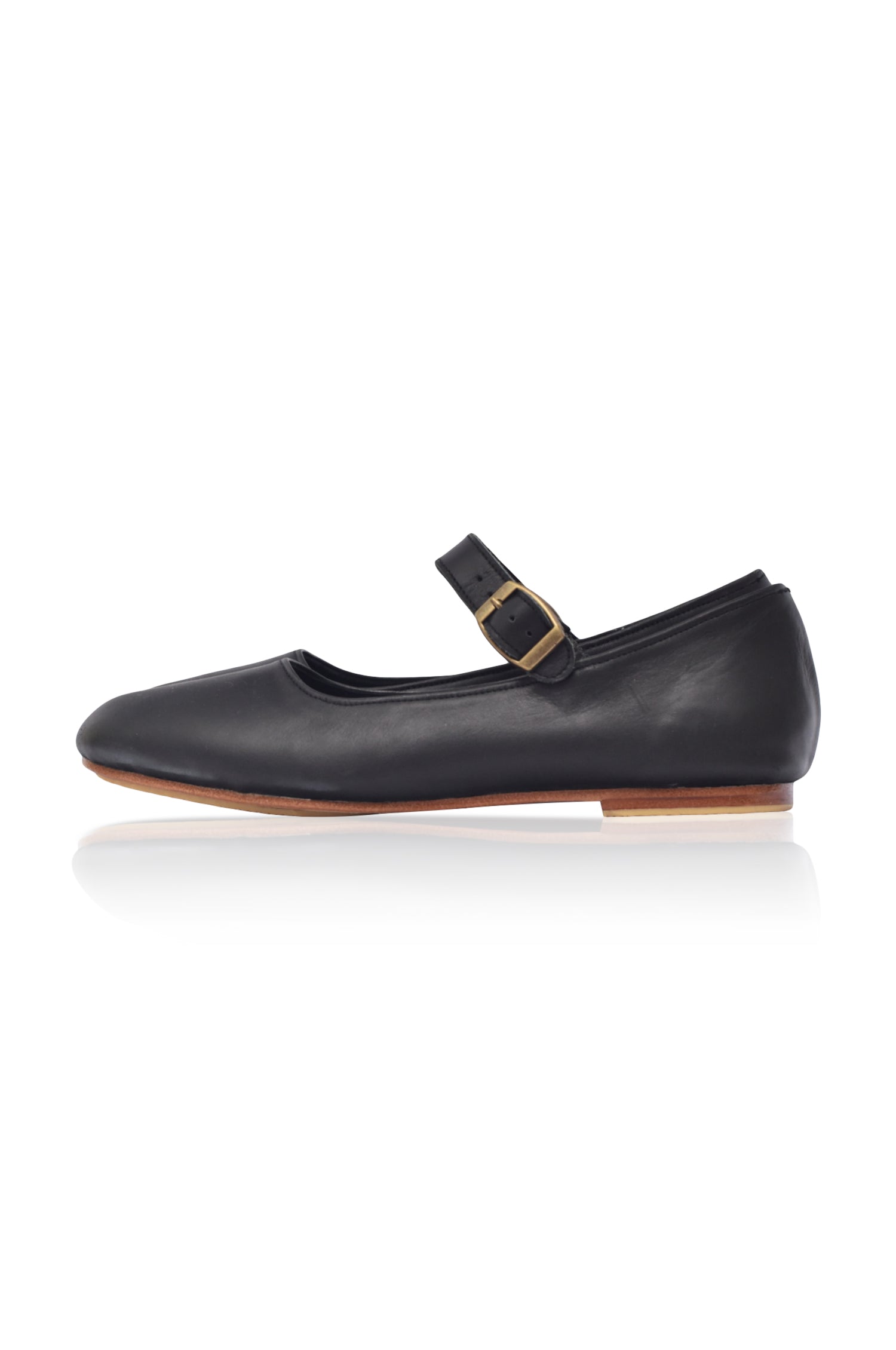 Pantofi tip balerini Belle Rose Mary Jane din piele