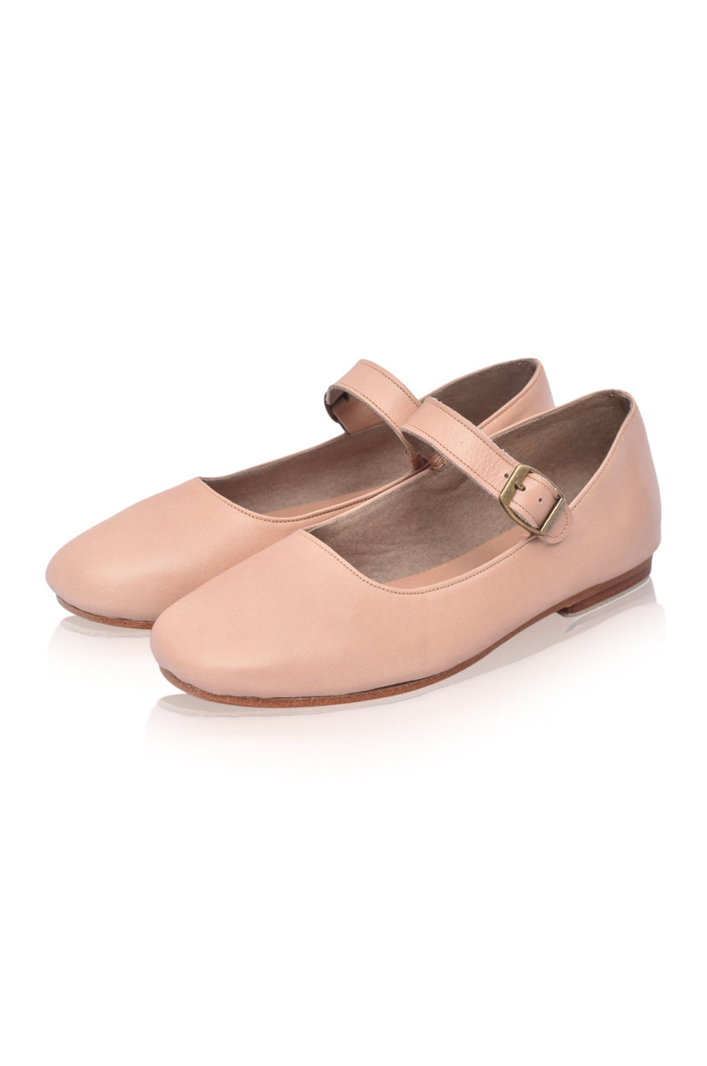 Pantofi tip balerini Belle Rose Mary Jane din piele