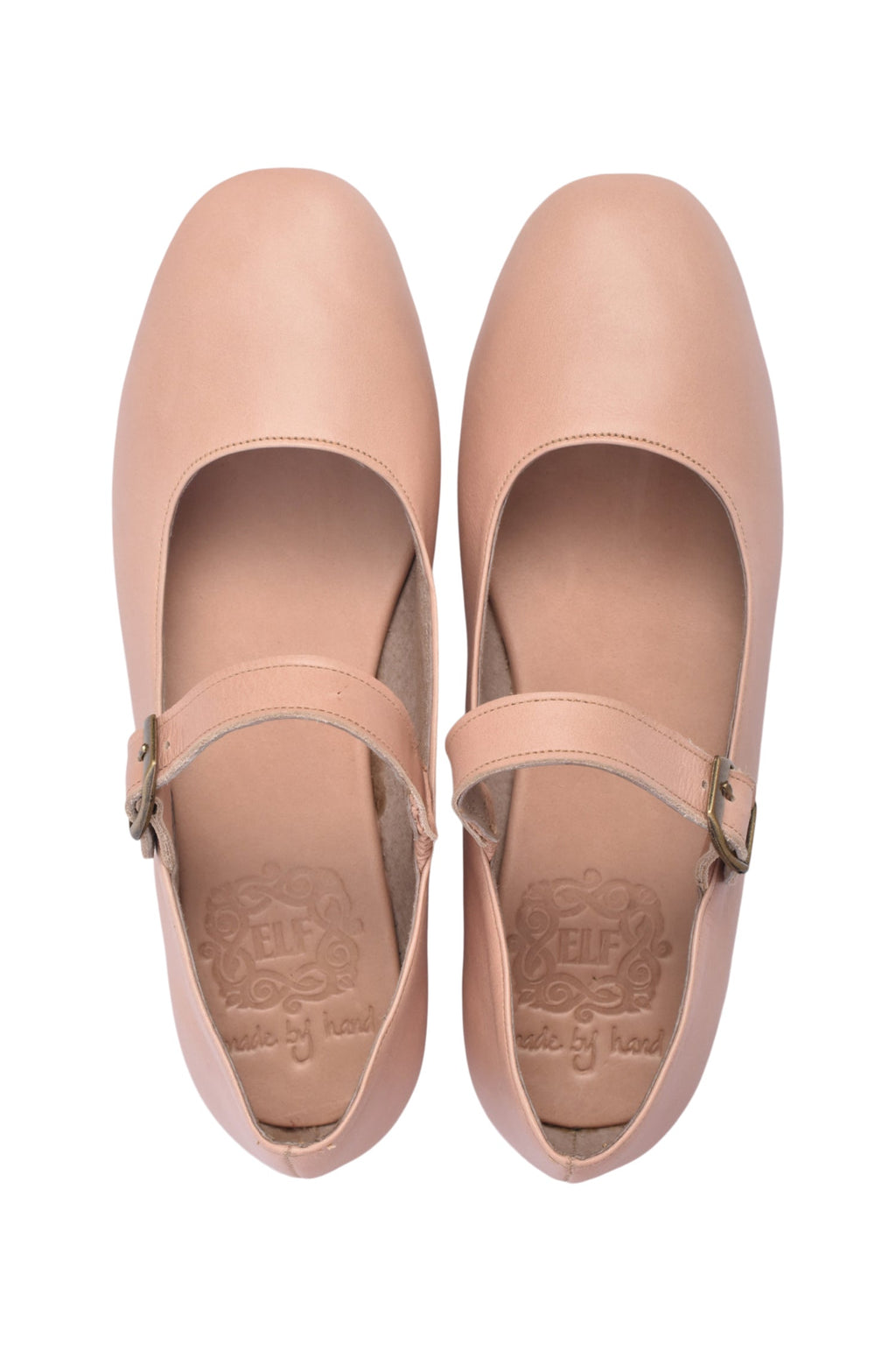 Pantofi tip balerini Belle Rose Mary Jane din piele