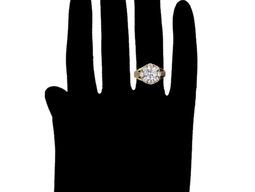 Leila Inel Elegant Placat cu Aur de 14K