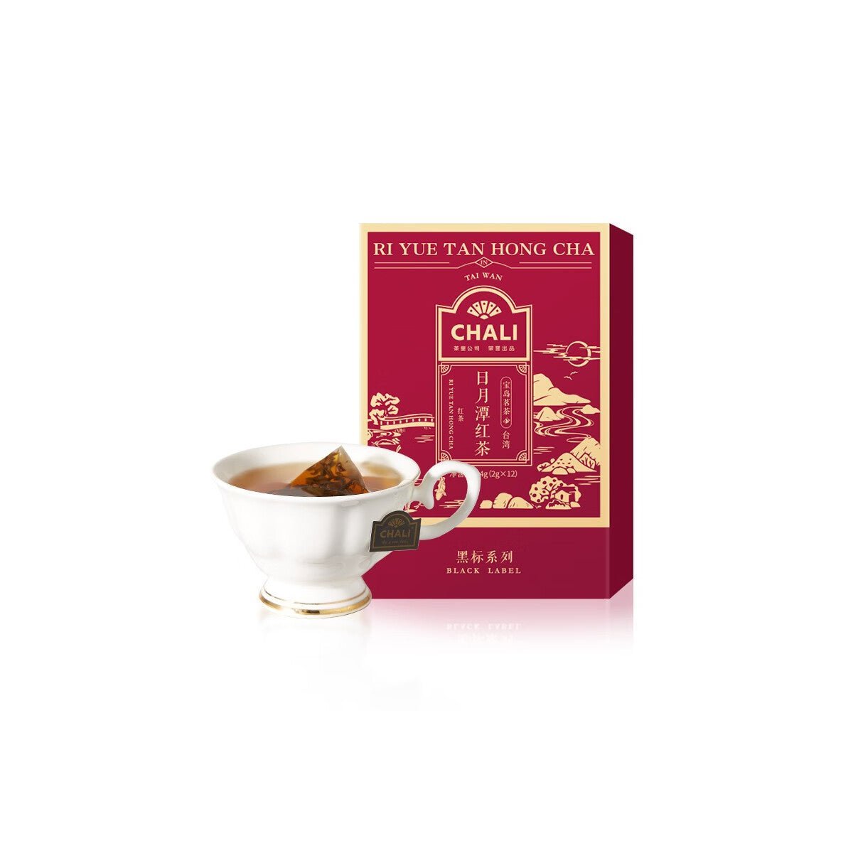Black Label Seria Ceai Negru - Ri Yue Tan Hong Cha 24g (12 Pliculețe de Ceai)